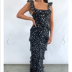 Pretty Lavish Cecile Ruffle Maxi Dress